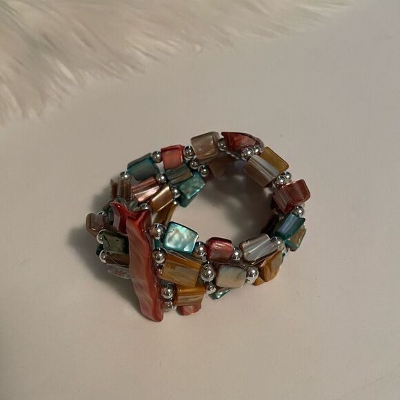 Lia Sophia Stone Beaded Stretchy Bracelet - Picture 5 of 5